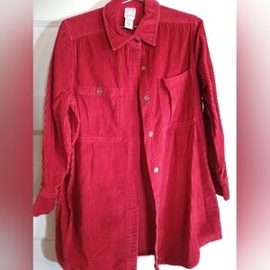 Roamans medium corduroy women's button down shirt